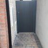 anthracite grey straight top pedestrian gate